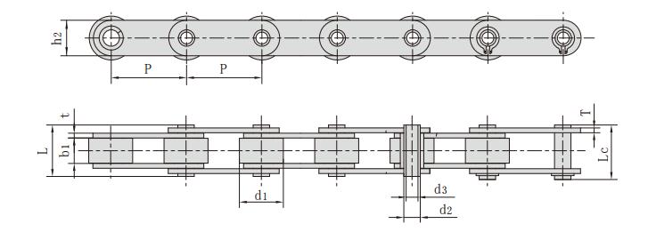 HB76.2F2_空心<font color='red'>銷軸</font>輸送鏈 輸
